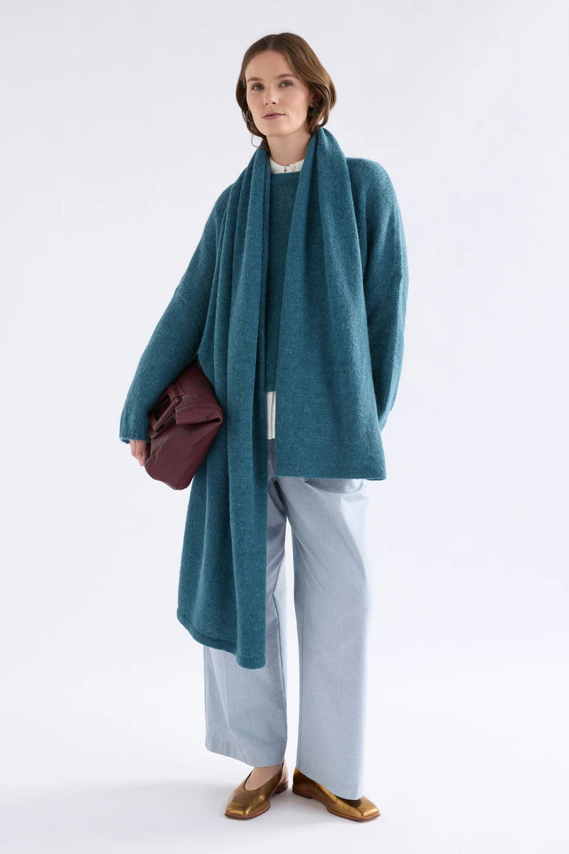 Elk Fine Agna Scarf - Stone Blue