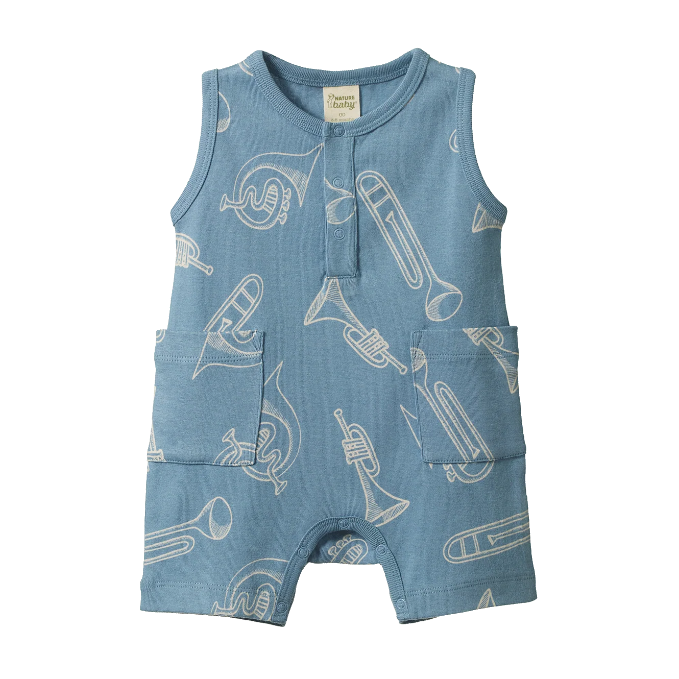 Nature Baby Camper Suit Jazz Print