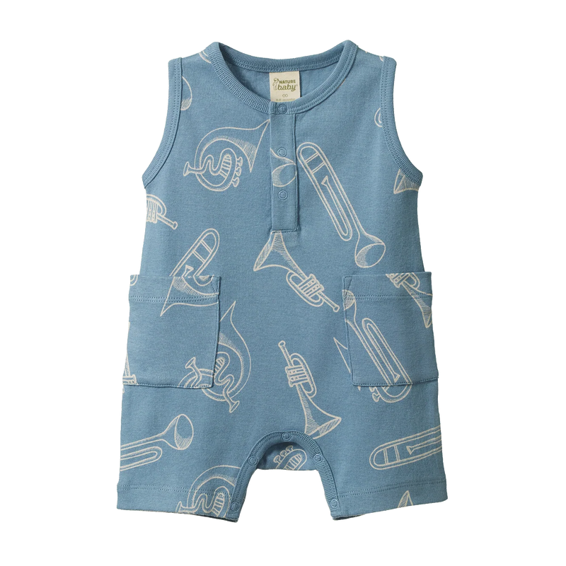 Nature Baby Camper Suit Jazz Print