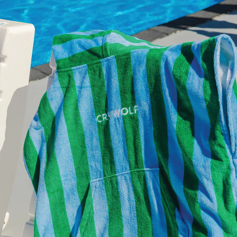 Cry Wolf Hooded Towel - Deck Stripe