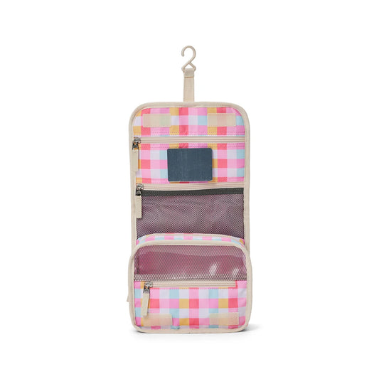 Crywolf Hanging Toiletry Bag - Pop Gingham