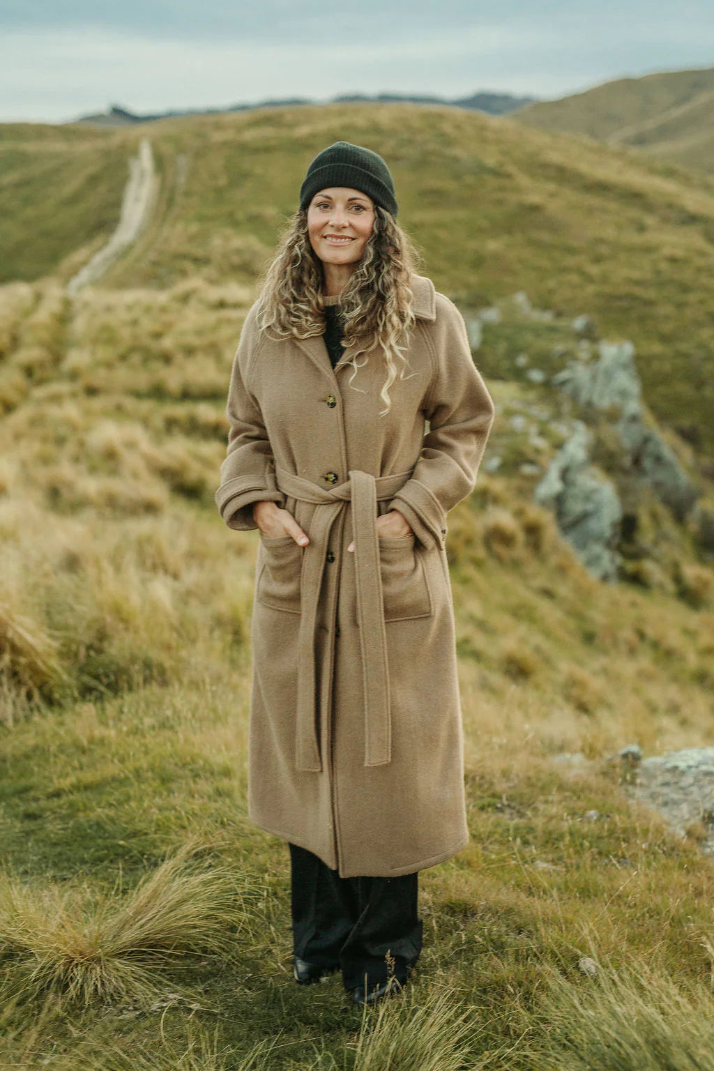 Ater Elgin Wool Trench - Camel