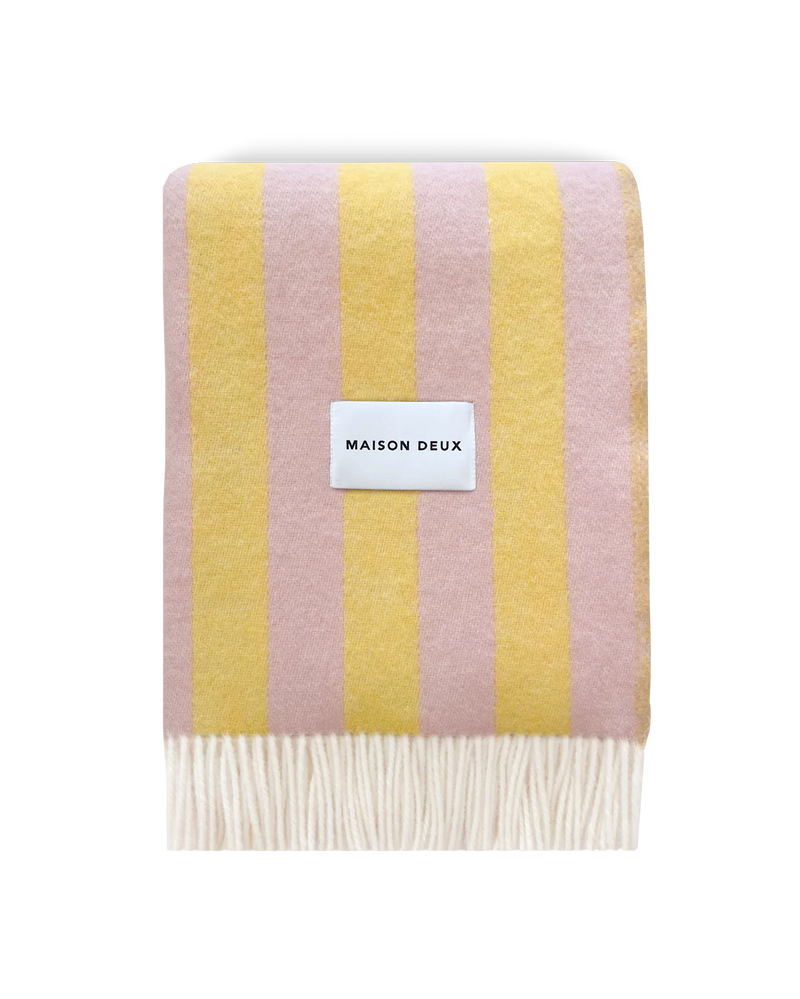 Maison Deux Blanket Candy Wrap - Pink/Yellow