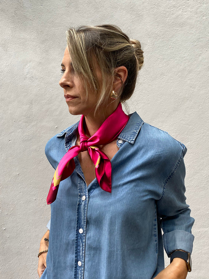 Dark Hampton Petite Silk Scarf The Carter