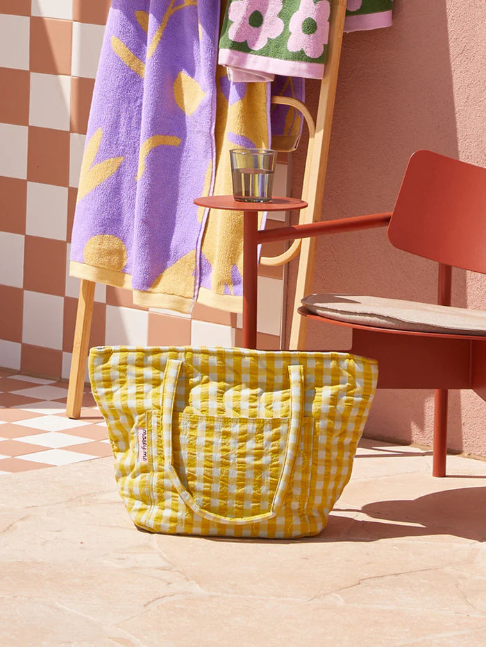 Mosey Me Citrus Seersucker Quilted Bag
