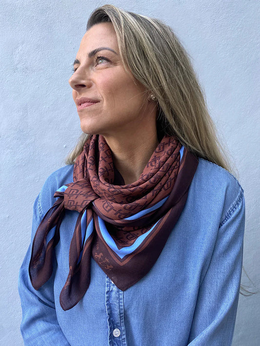 Dark Hampton Cashmere Modal Scarf - The Divan
