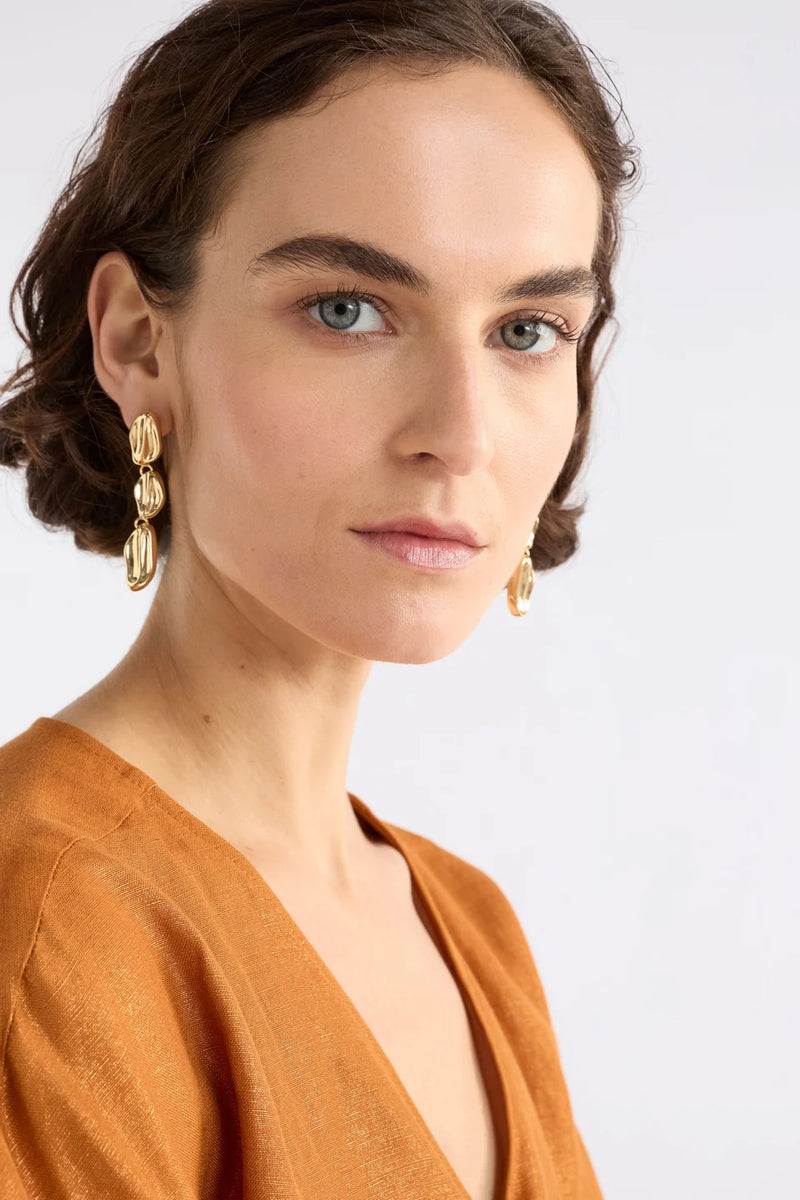 Elk Delaa Drop Earring - Gold