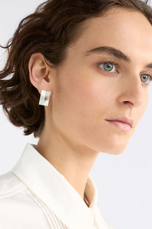 Elk Trel Stud Earring - Silver