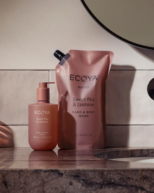 Ecoya Sweet Pea & Jasmine Hand & Body Wash Refill