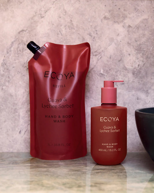 Ecoya Guava & Lychee Sorbet Hand & Body Wash Refill