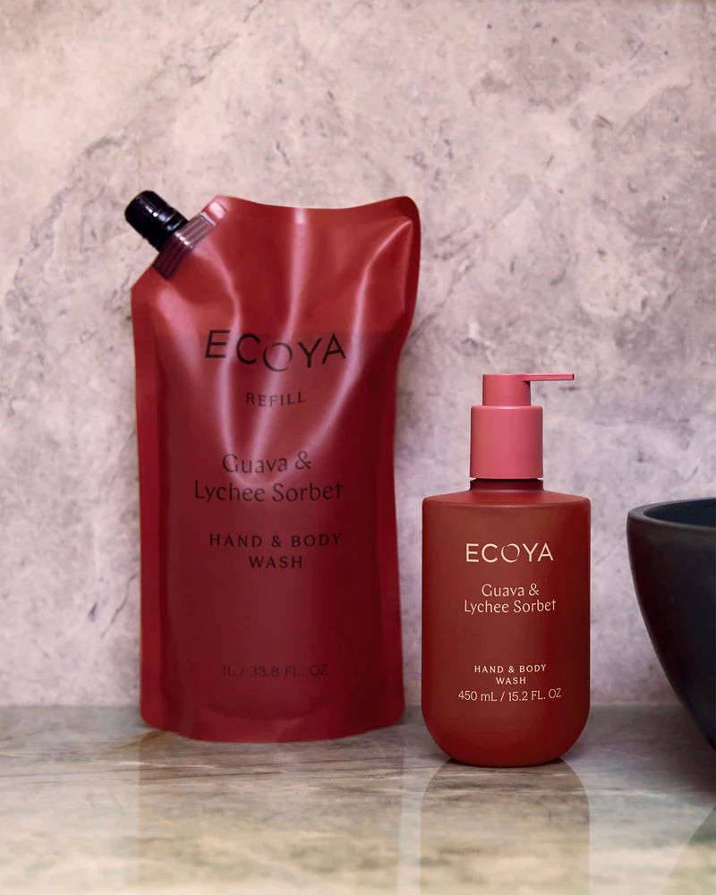Ecoya Guava & Lychee Sorbet Hand & Body Wash Refill