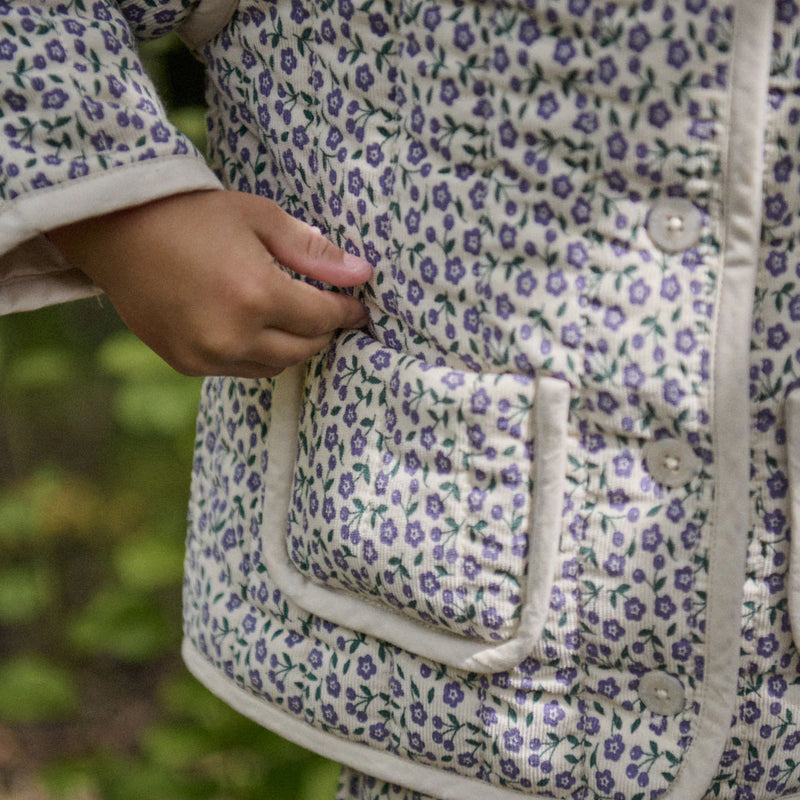 Nature Baby Edith Quilted Jacket - Briarwood Heron Print