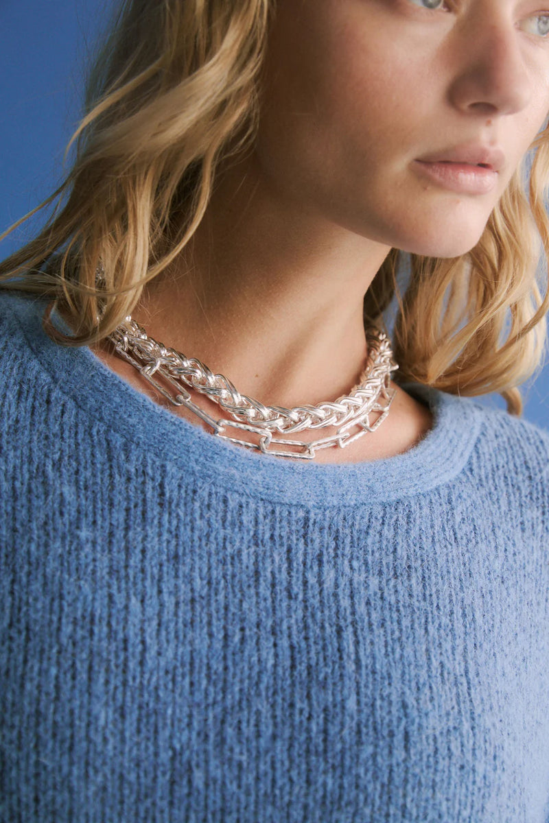 Elk Samman Necklace - Silver