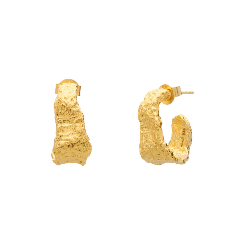 Murkani Eterna Hoop Earrings in 18kt Gold Plate