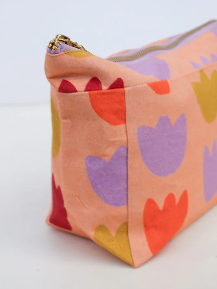 Mosey Me Cosmetic Case  - Tulip Fields