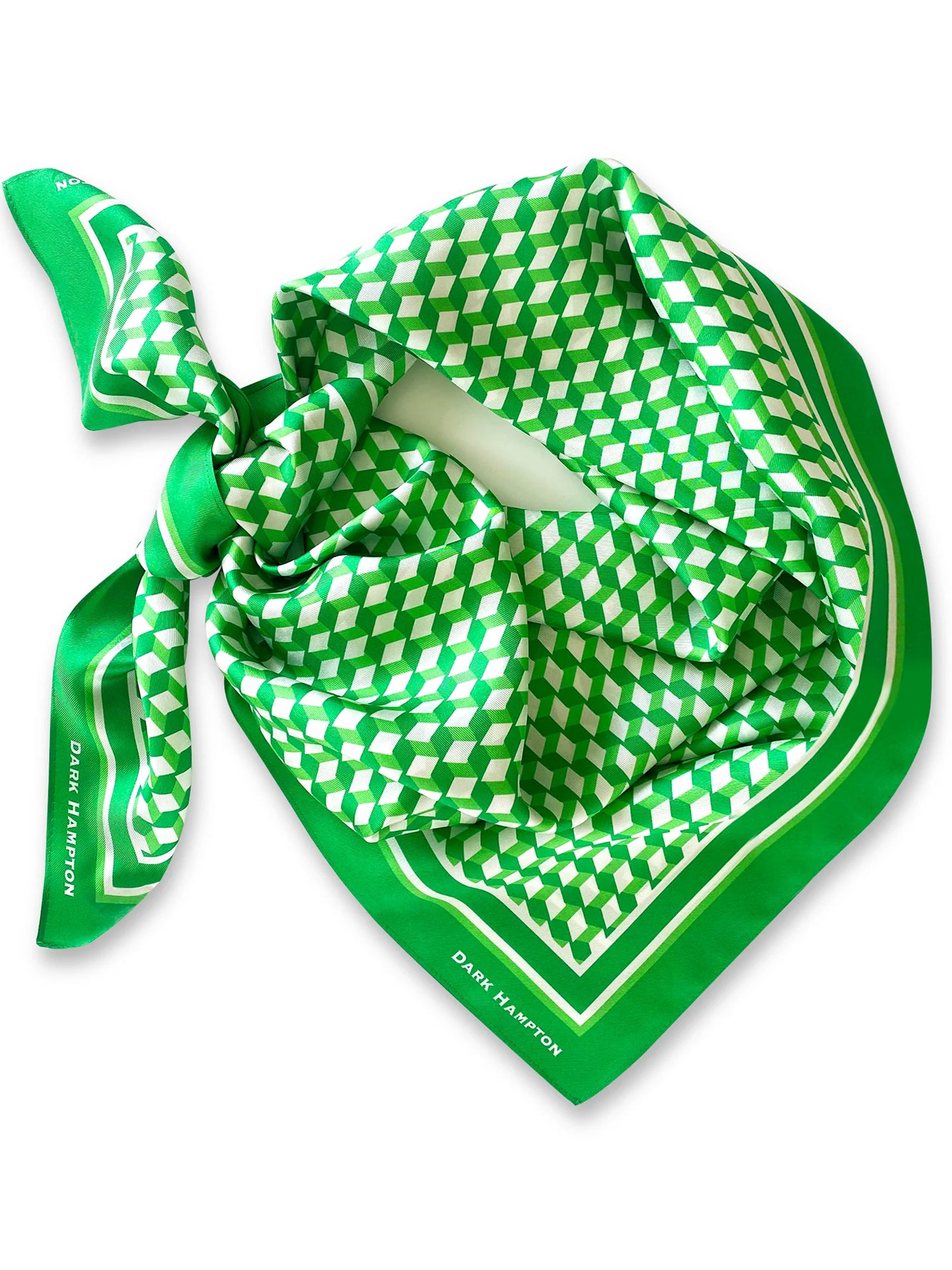 Dark Hampton Silk Scarf - The Estelle