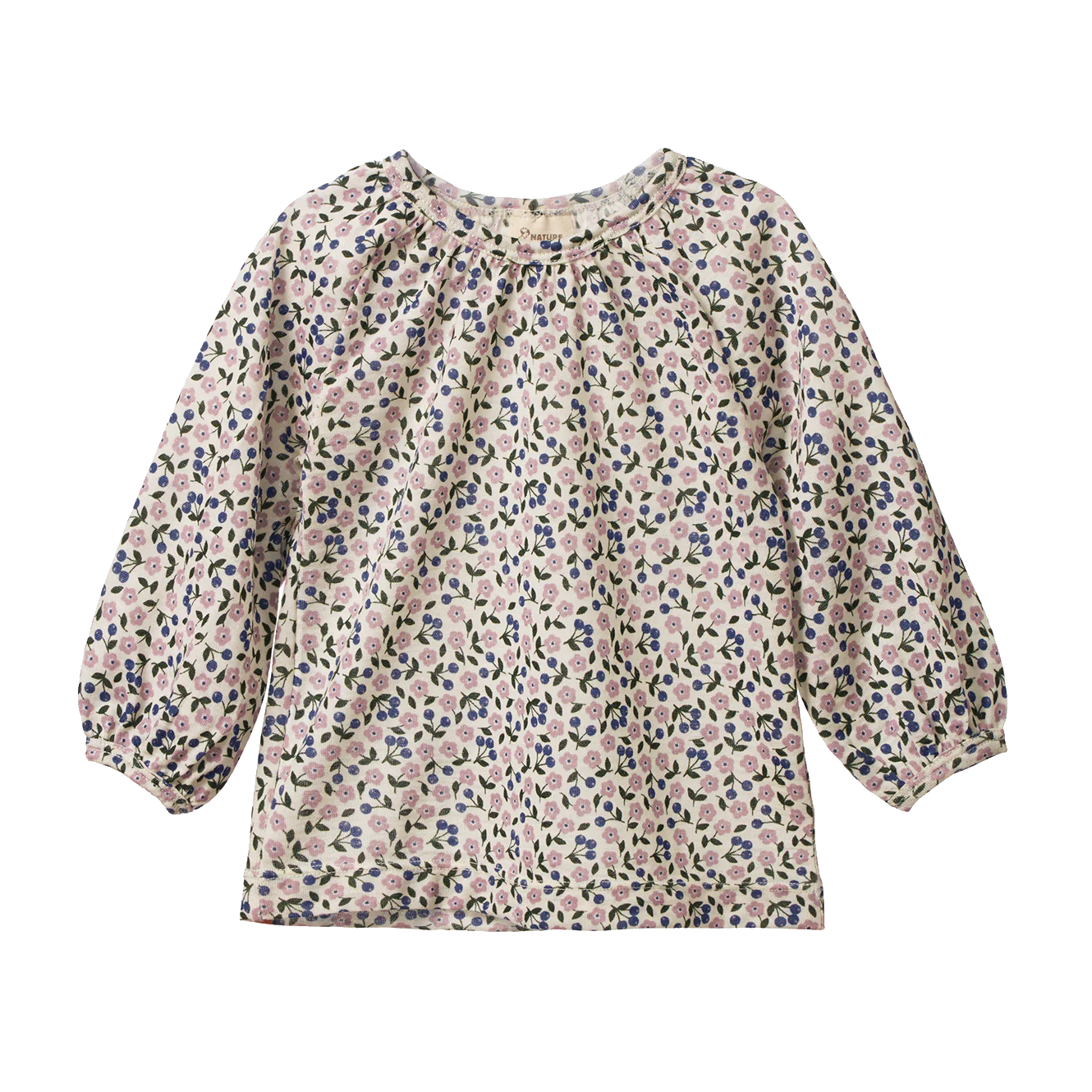 Nature Baby Gretel Merino Top - Briarwood Lilac Print