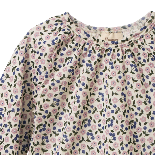 Nature Baby Gretel Merino Top - Briarwood Lilac Print
