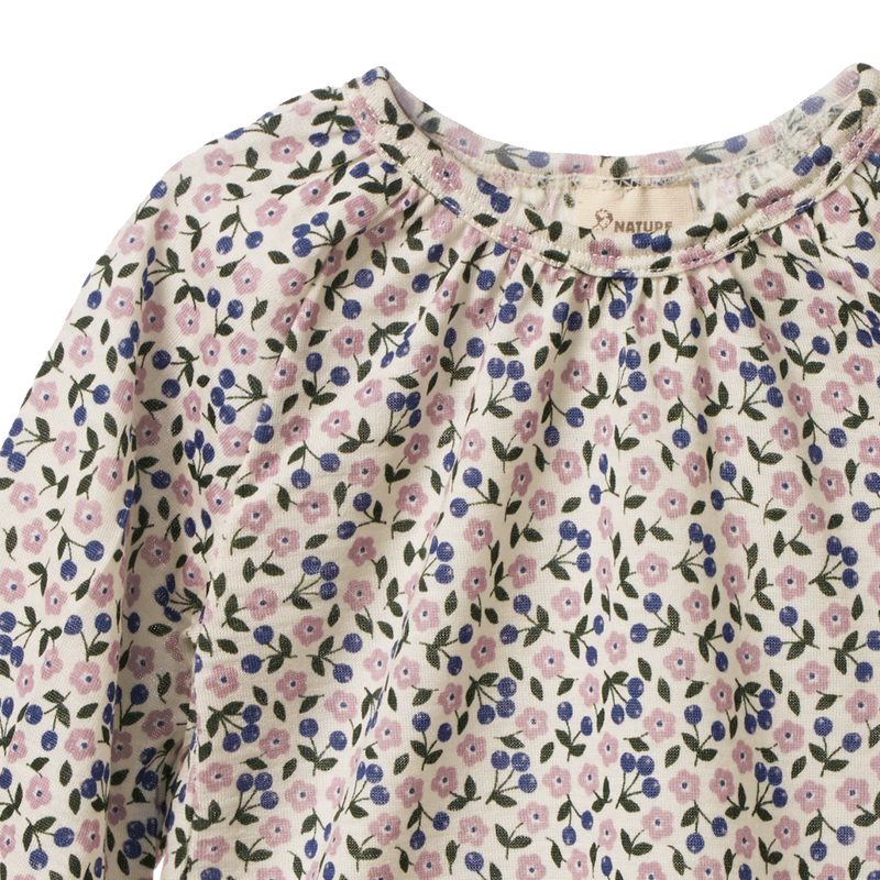 Nature Baby Gretel Merino Top - Briarwood Lilac Print