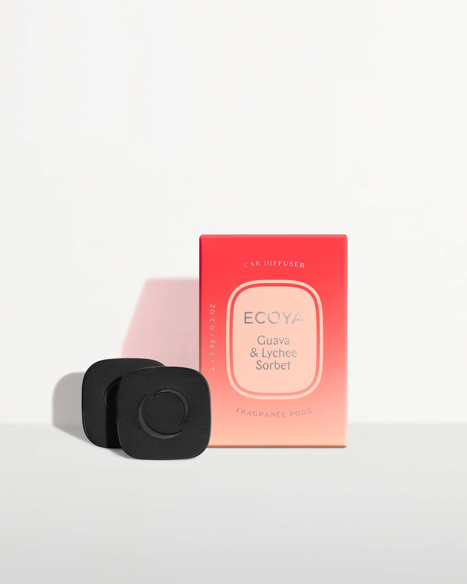 Ecoya Guava & Lychee Sorbet Car Diffuser Fragrance Pods