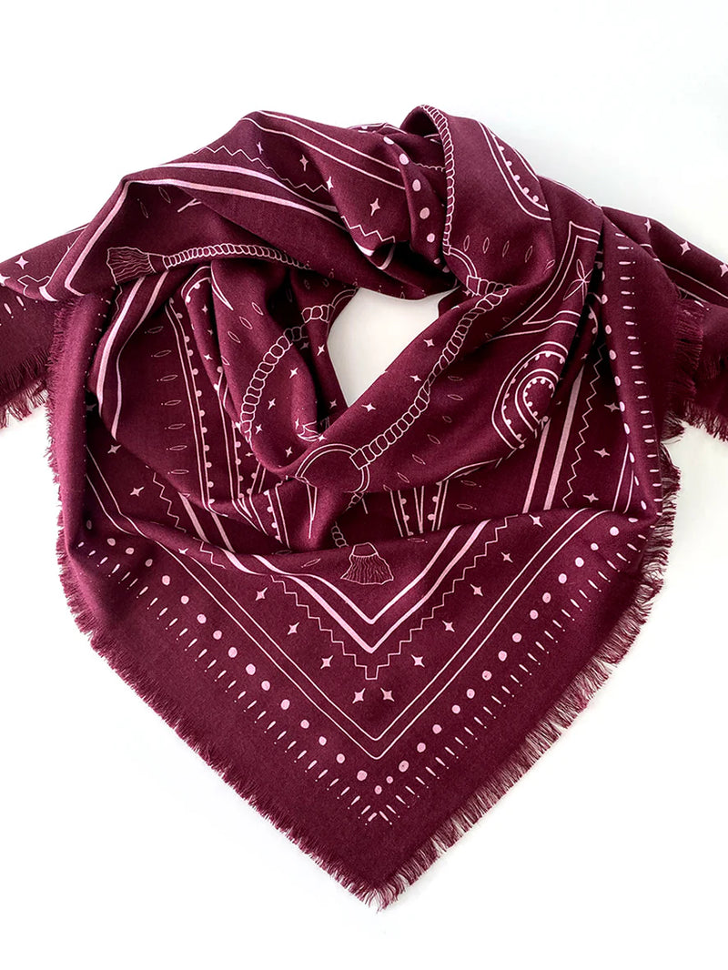 Dark Hampton The Hadfield Wool Silk Scarf