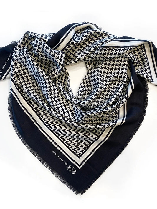 Dark Hampton Wool Silk Scarf The Hunter