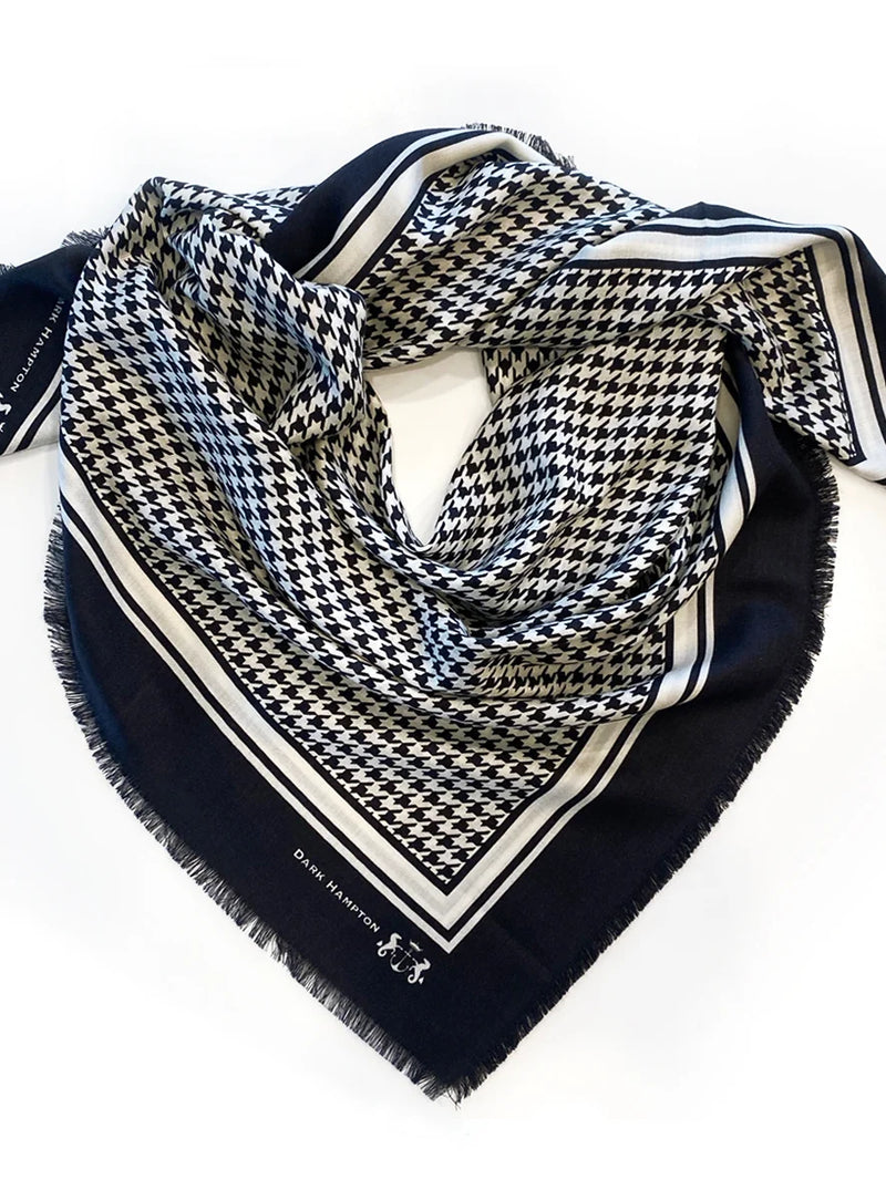 Dark Hampton Wool Silk Scarf The Hunter