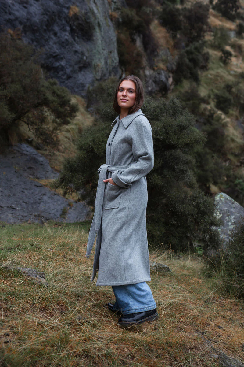 Ater The Elgin Wool Trench - Grey