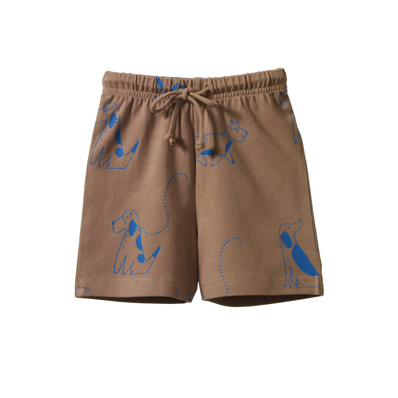 Nature Baby Jimmy Shorts Dog Walk Print