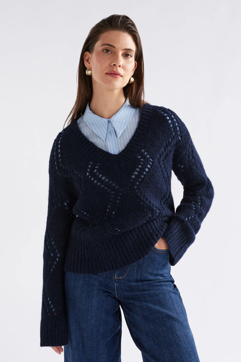 Elk Sirona Sweater -Steal Blue