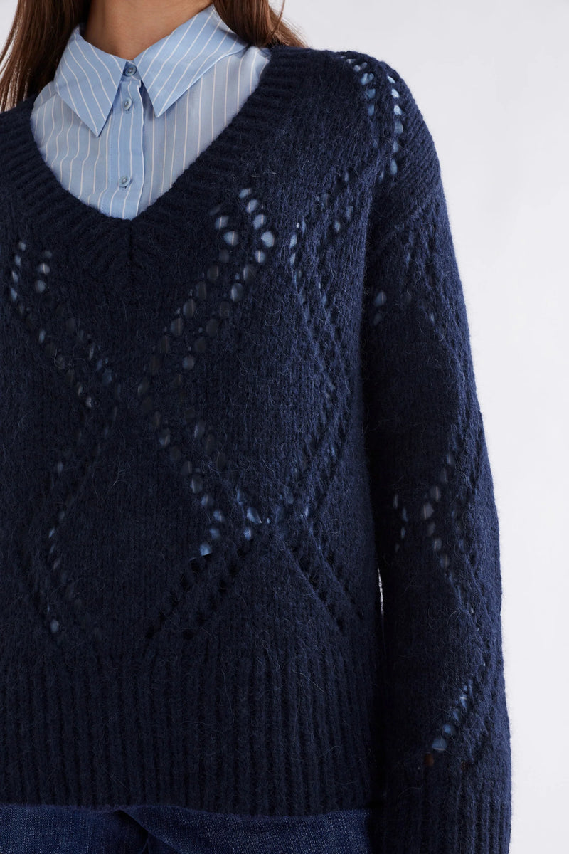 Elk Sirona Sweater -Steal Blue