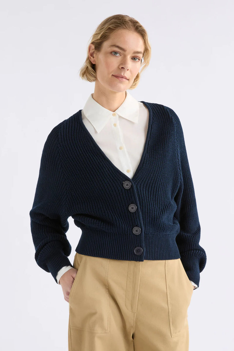 Elk Saari Cardigan Bright Navy
