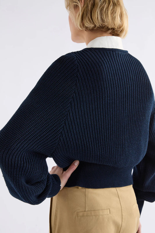 Elk Saari Cardigan Bright Navy