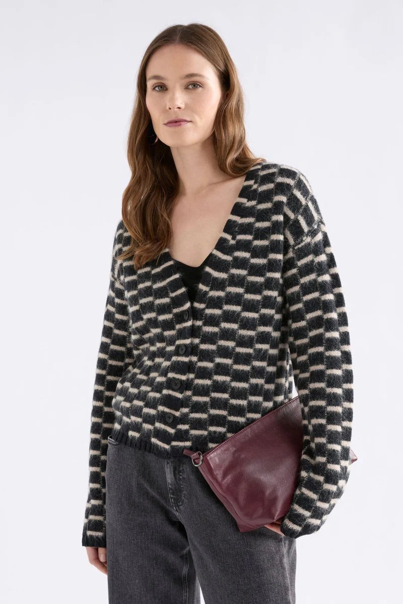 Elk Lunz Cardi Black/Beige