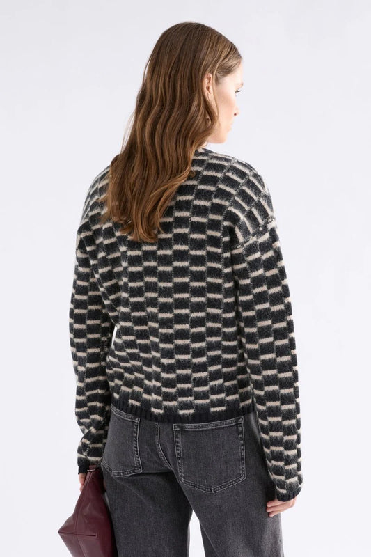 Elk Lunz Cardi Black/Beige