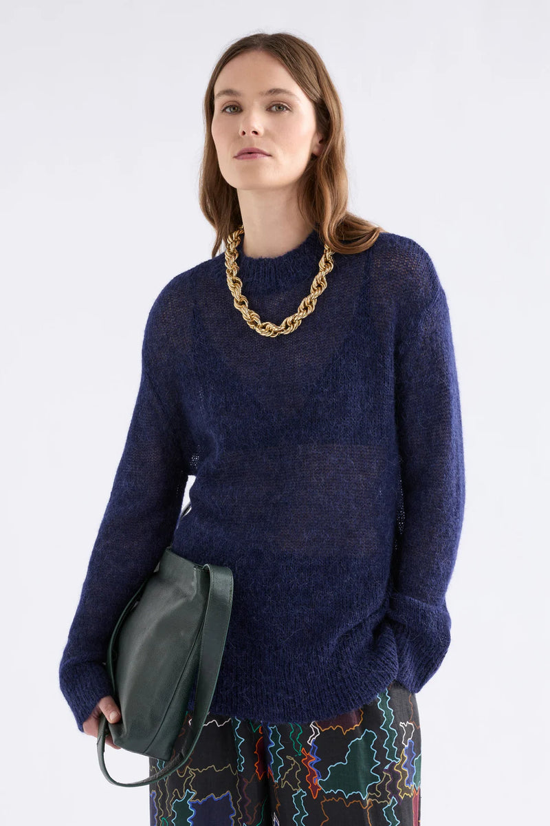 Elk Fjer Sweater - Bright Navy