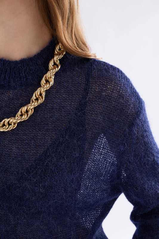 Elk Fjer Sweater - Bright Navy