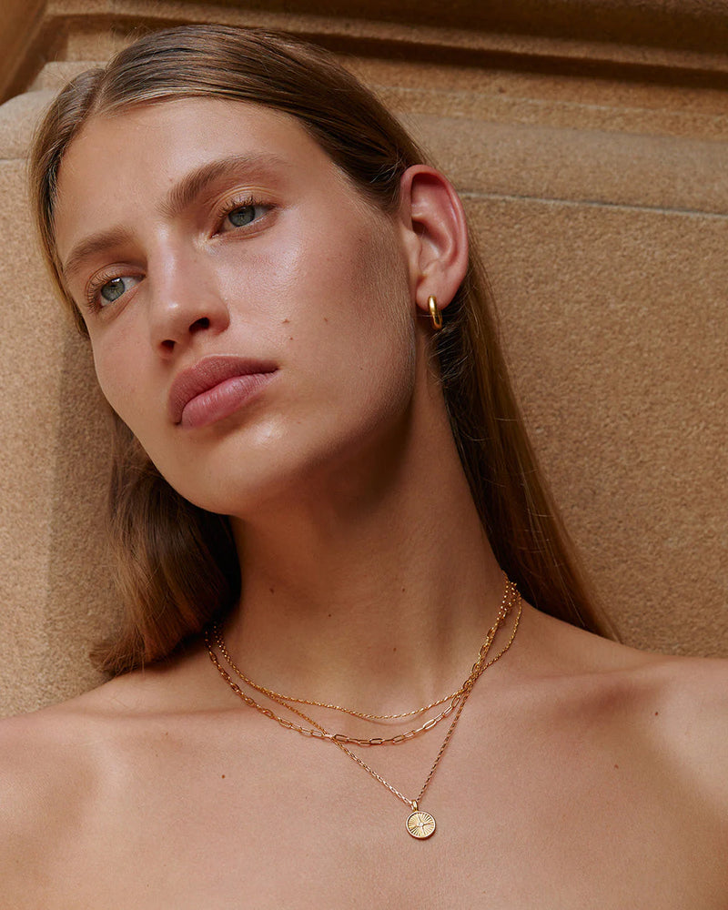 Kirstin Ash Wander Coin Necklace 18k Gold