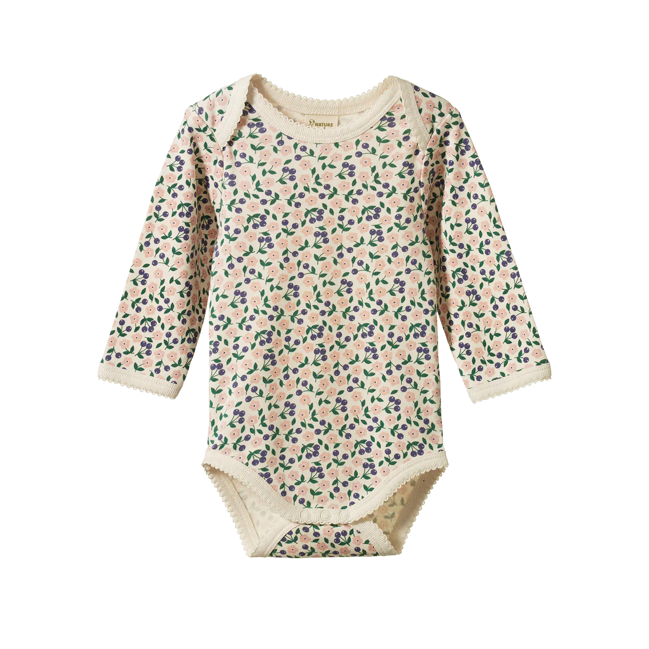 Nature Baby Long Sleeve Bodysuit - Briarwood Print