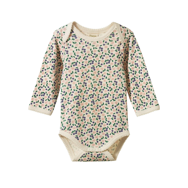 Nature Baby Long Sleeve Bodysuit - Briarwood Print