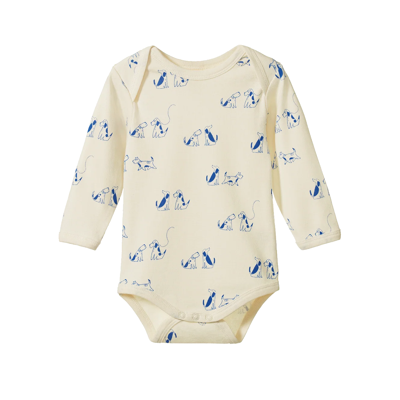 Nature Baby Long Sleeve Bodysuit Dog Walk Prints