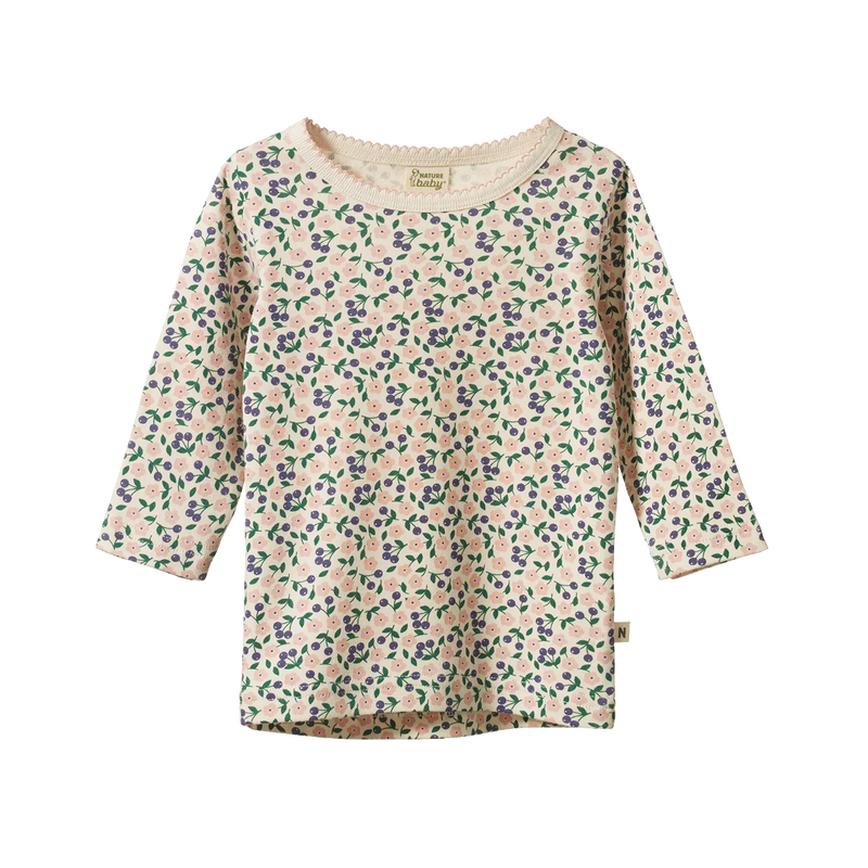 Nature Baby Long Sleeve Cloud Tee - Briarwood Print