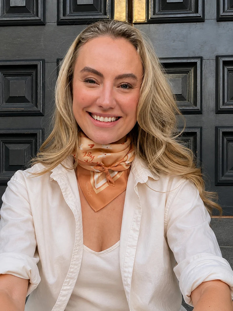 Dark Hampton  Silk Scarf Jackie Green The Love