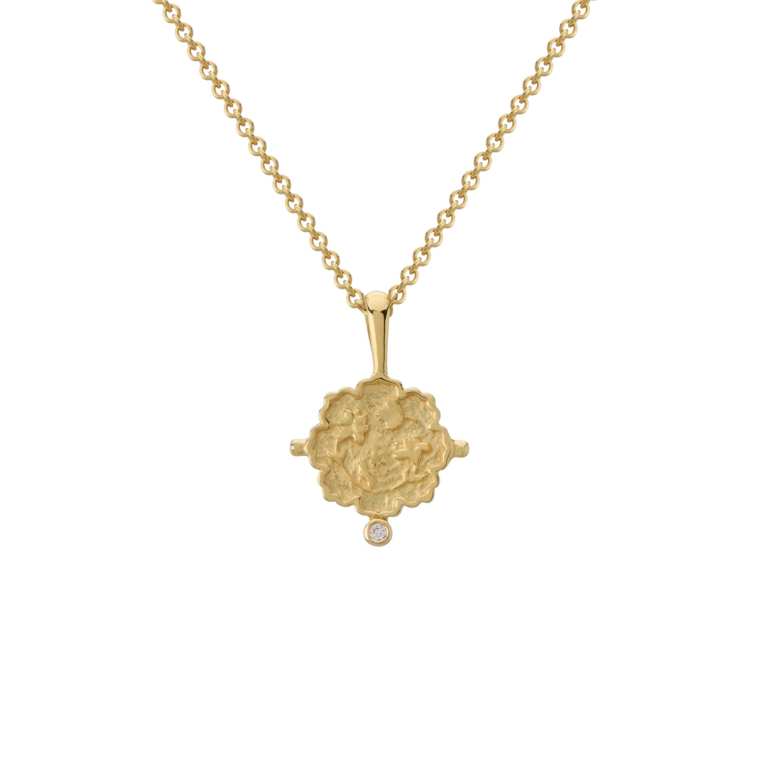 Murkani Loved Always Pendant Necklace Small in 18kt Yellow Gold Plate