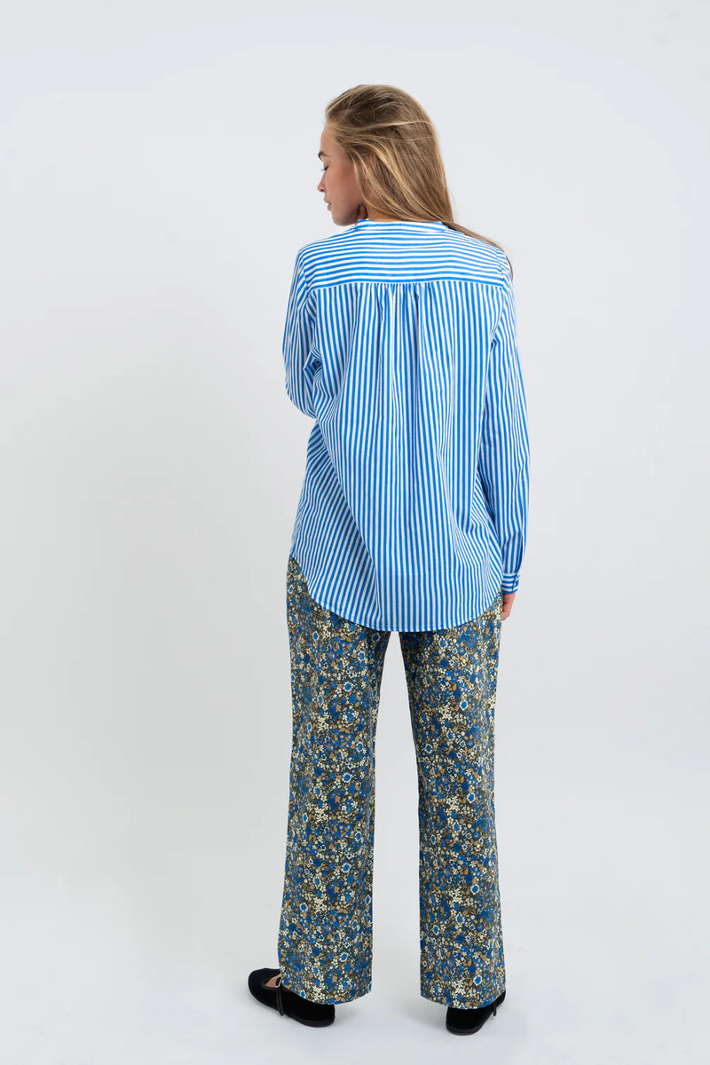 Lollys Laundry Lux Shirt- Blue Stripe