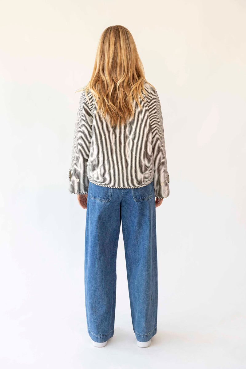 Lollys Laundry Viola Jacket -Stripe Black