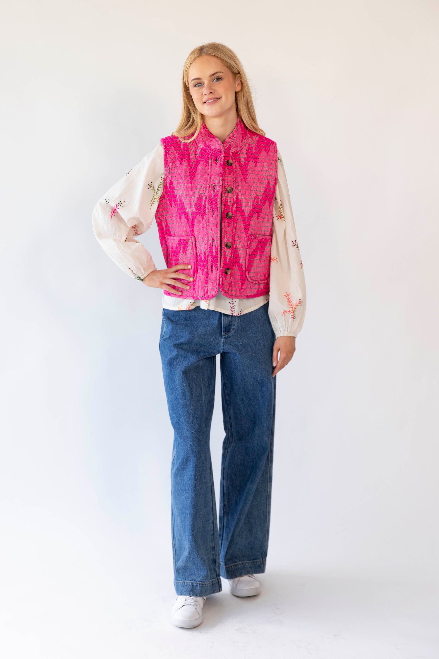 Lollys Laundry Cairo Vest - Pink
