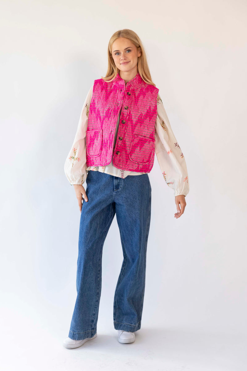Lollys Laundry Cairo Vest - Pink