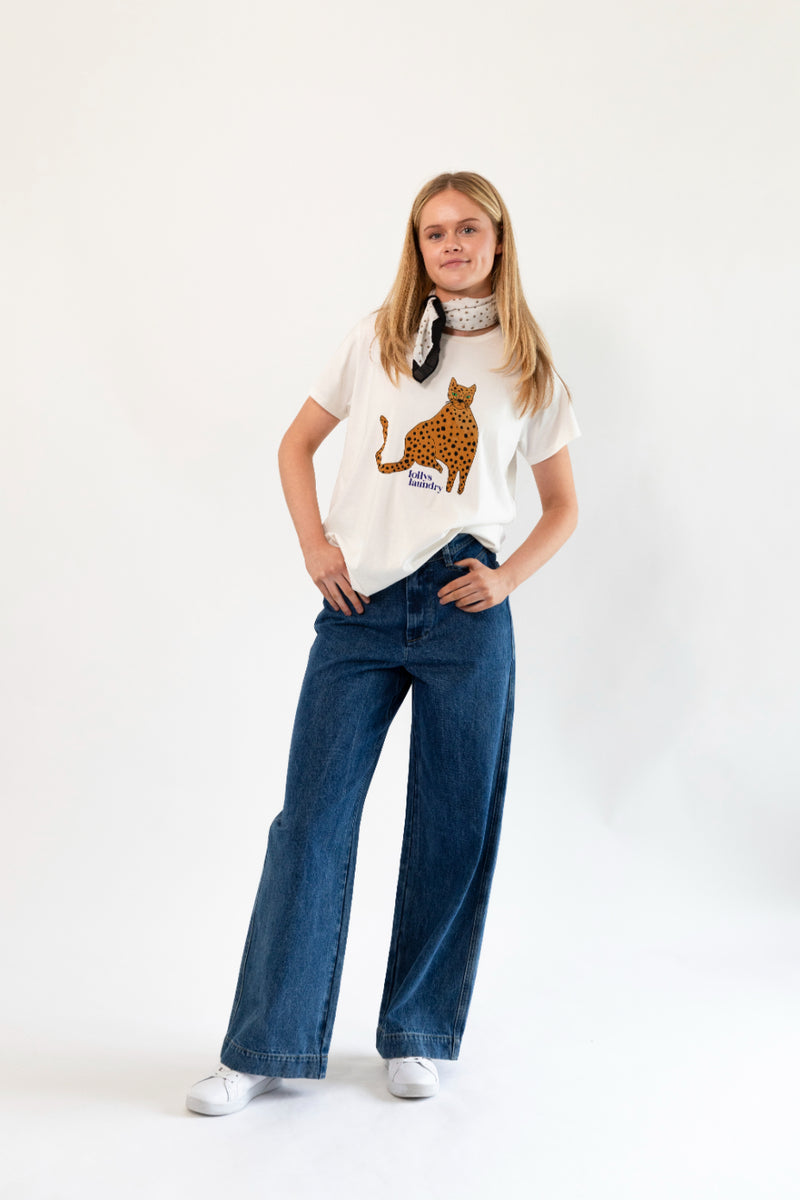 Lollys Laundry Florida Pants - Blue Denim