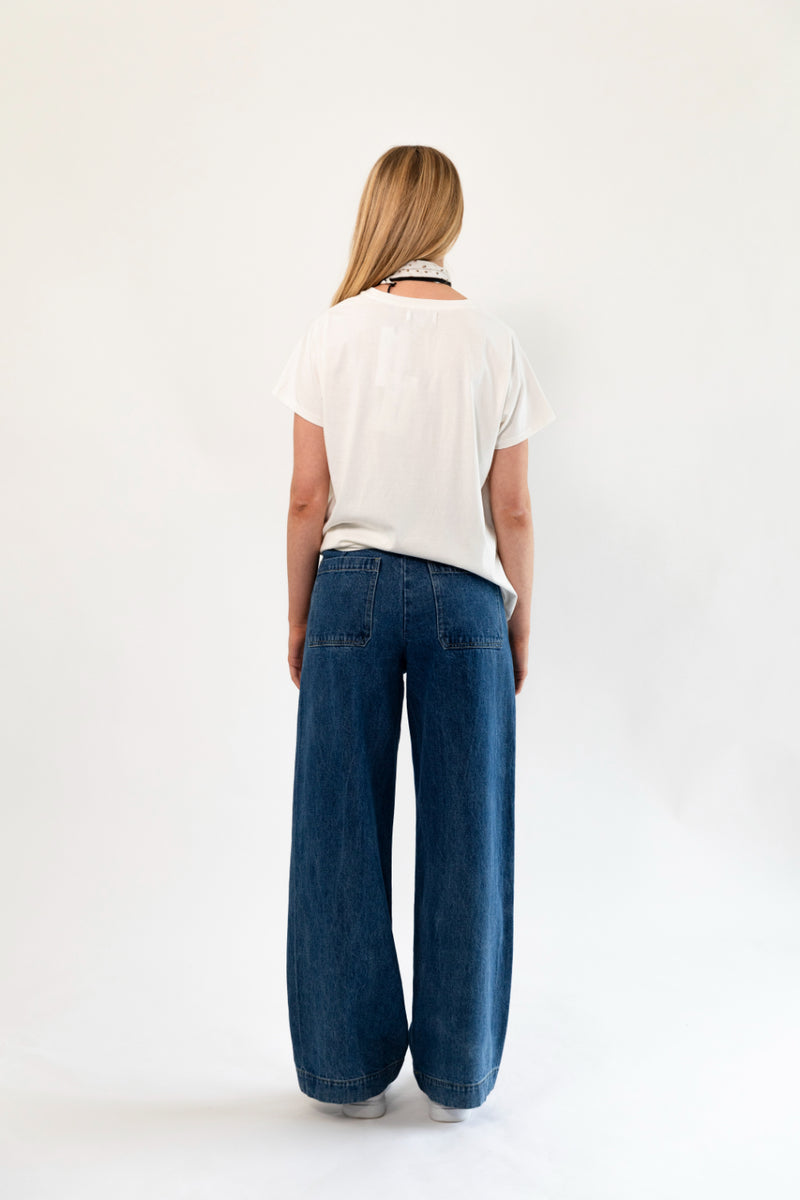 Lollys Laundry Florida Pants - Blue Denim